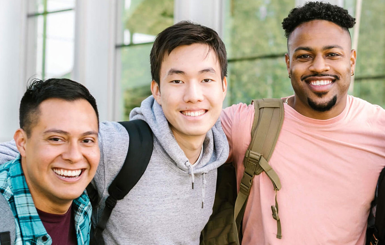 Group of College-Aged Students Smiling
